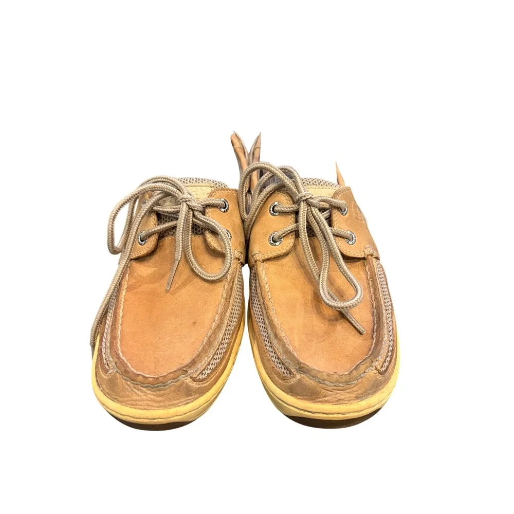 Sperry Men's Size 8M Brown Leather Lace-Up Boat Shoes Top-Sider 0771246